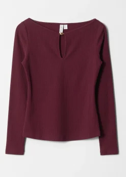 & Other Stories LongSleeve Keyhole Top
