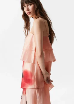 & Other Stories Maxikleid mit Blumenapplikation