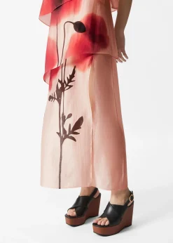 & Other Stories Maxikleid mit Blumenapplikation