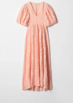 & Other Stories Maxikleid mit Puffärmeln