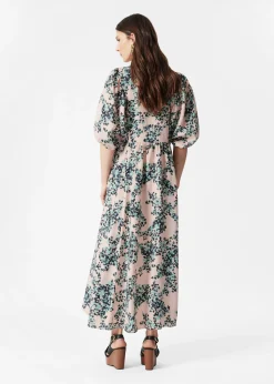 & Other Stories Maxikleid mit Puffärmeln