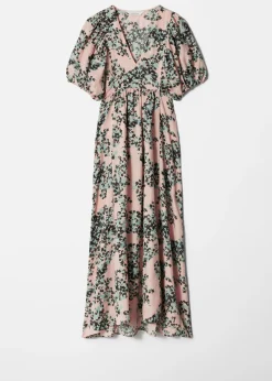 & Other Stories Maxikleid mit Puffärmeln