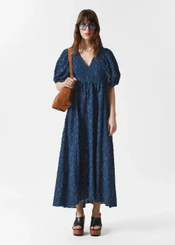 & Other Stories Maxikleid mit Puffärmeln