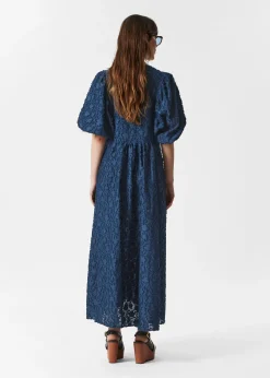 & Other Stories Maxikleid mit Puffärmeln