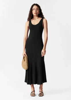 & Other Stories Maxikleid mit Schnittnähten