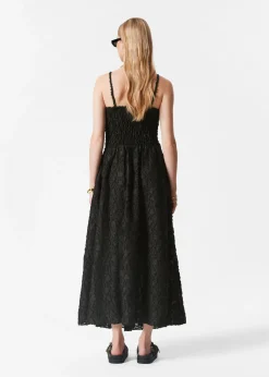 & Other Stories Maxikleid mit Smok-Details