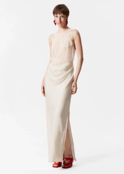 & Other Stories Maxikleid mit Stickerei