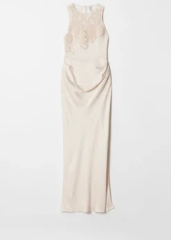 & Other Stories Maxikleid mit Stickerei