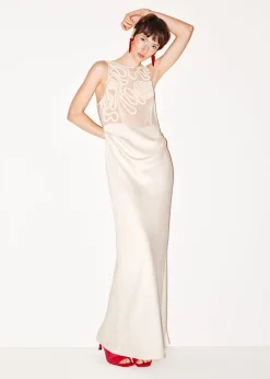 & Other Stories Maxikleid mit Stickerei
