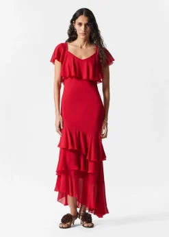 & Other Stories Maxikleid mit Volants