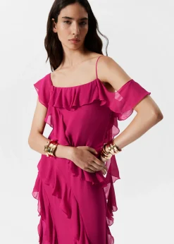 & Other Stories Maxikleid mit Volants