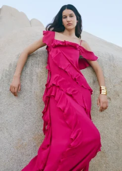 & Other Stories Maxikleid mit Volants