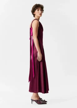 & Other Stories Maxi-Trägerkleid mit Bändern