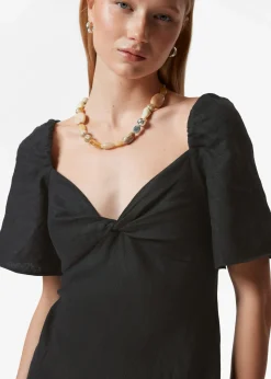 & Other Stories Midikleid aus Leinen