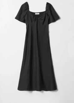 & Other Stories Midikleid aus Leinen