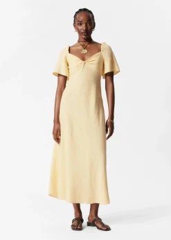 & Other Stories Midikleid aus Leinen