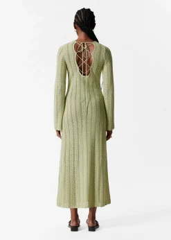 & Other Stories Midikleid aus Pointelle-Strick
