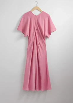 & Other Stories Midikleid aus Satin