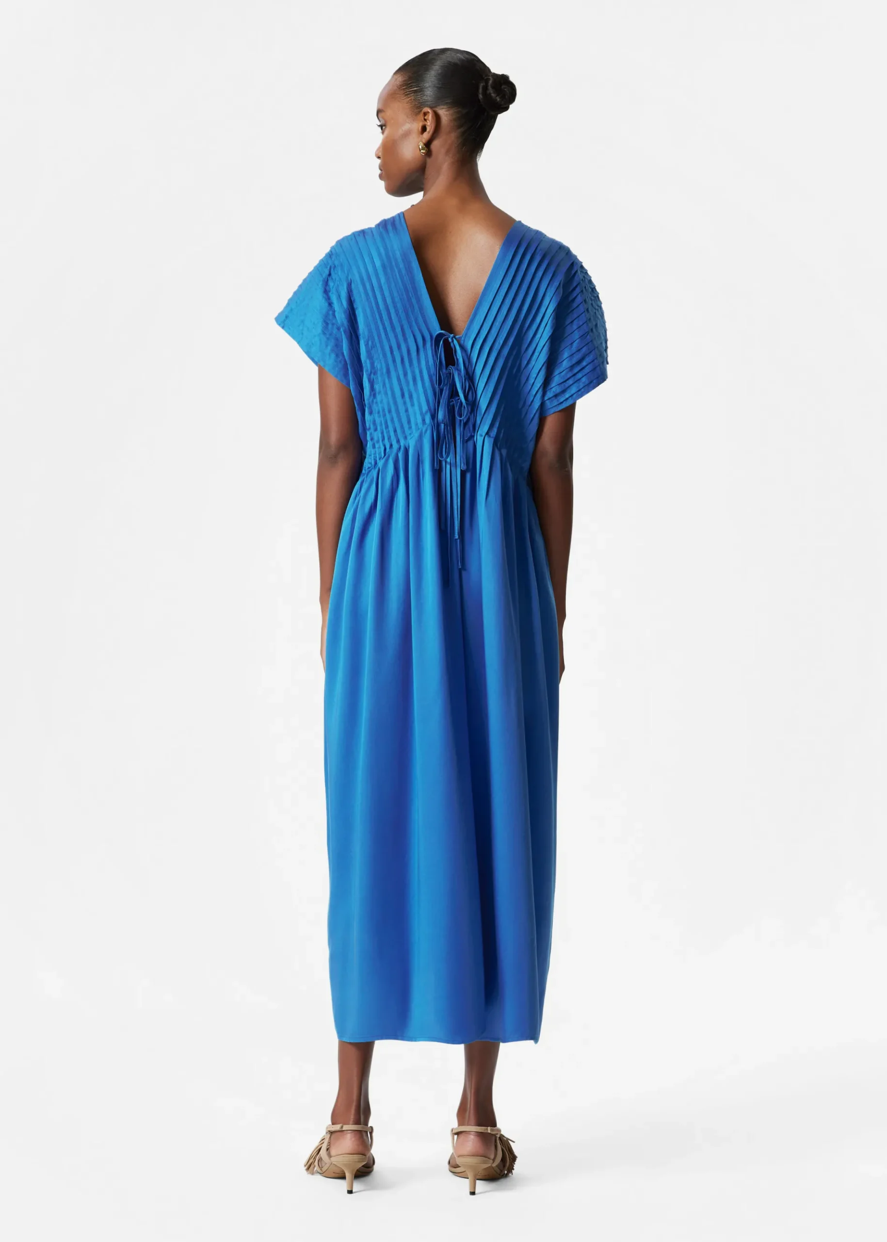 & Other Stories Midikleid mit Falten