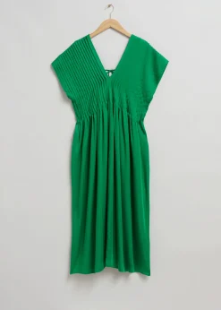 & Other Stories Midikleid mit Falten