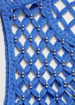 & Other Stories Midikleid mit Lochstrickmuster