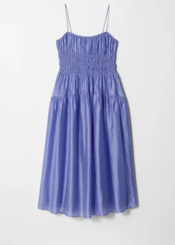 & Other Stories Midikleid mit Raffungen