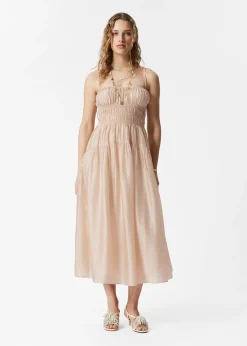 & Other Stories Midikleid mit Raffungen