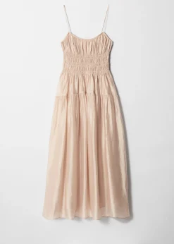 & Other Stories Midikleid mit Raffungen