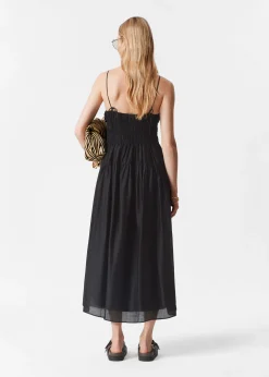 & Other Stories Midikleid mit Raffungen