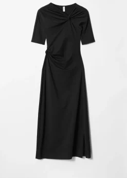 & Other Stories Midikleid mit Raffungen
