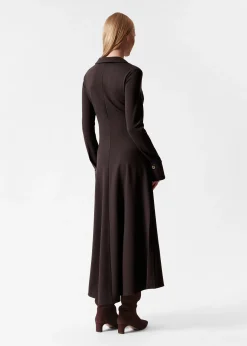 & Other Stories Midikleid mit Raffungen an der Taille
