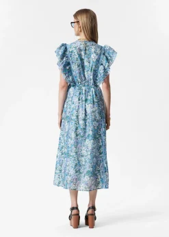 & Other Stories Midikleid mit Rüschen