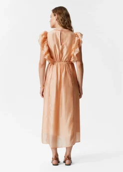 & Other Stories Midikleid mit Rüschen