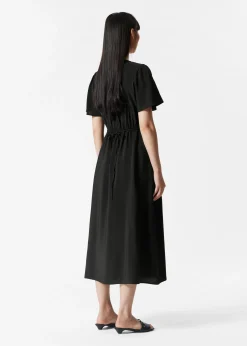 & Other Stories Midikleid mit V-Ausschnitt