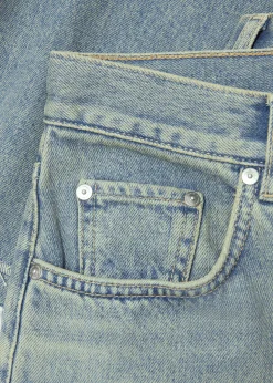 & Other Stories Midirock aus Denim mit Schlitz vorne