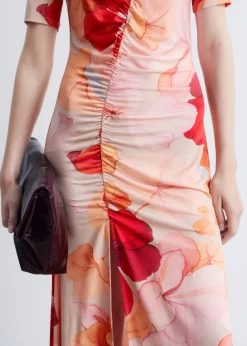 & Other Stories Midi-Strickkleid mit Raffungen