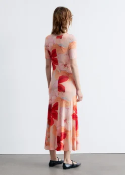 & Other Stories Midi-Strickkleid mit Raffungen