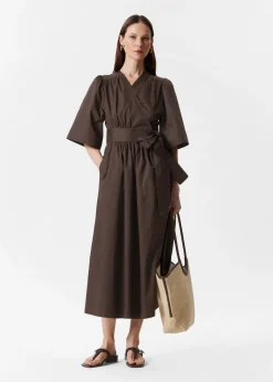 & Other Stories Midi-Wickelkleid