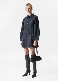 & Other Stories Mini-Hemdkleid aus Denim
