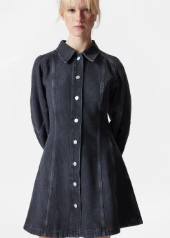 & Other Stories Mini-Hemdkleid aus Denim