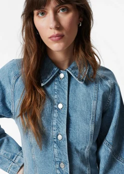 & Other Stories Mini-Hemdkleid aus Denim