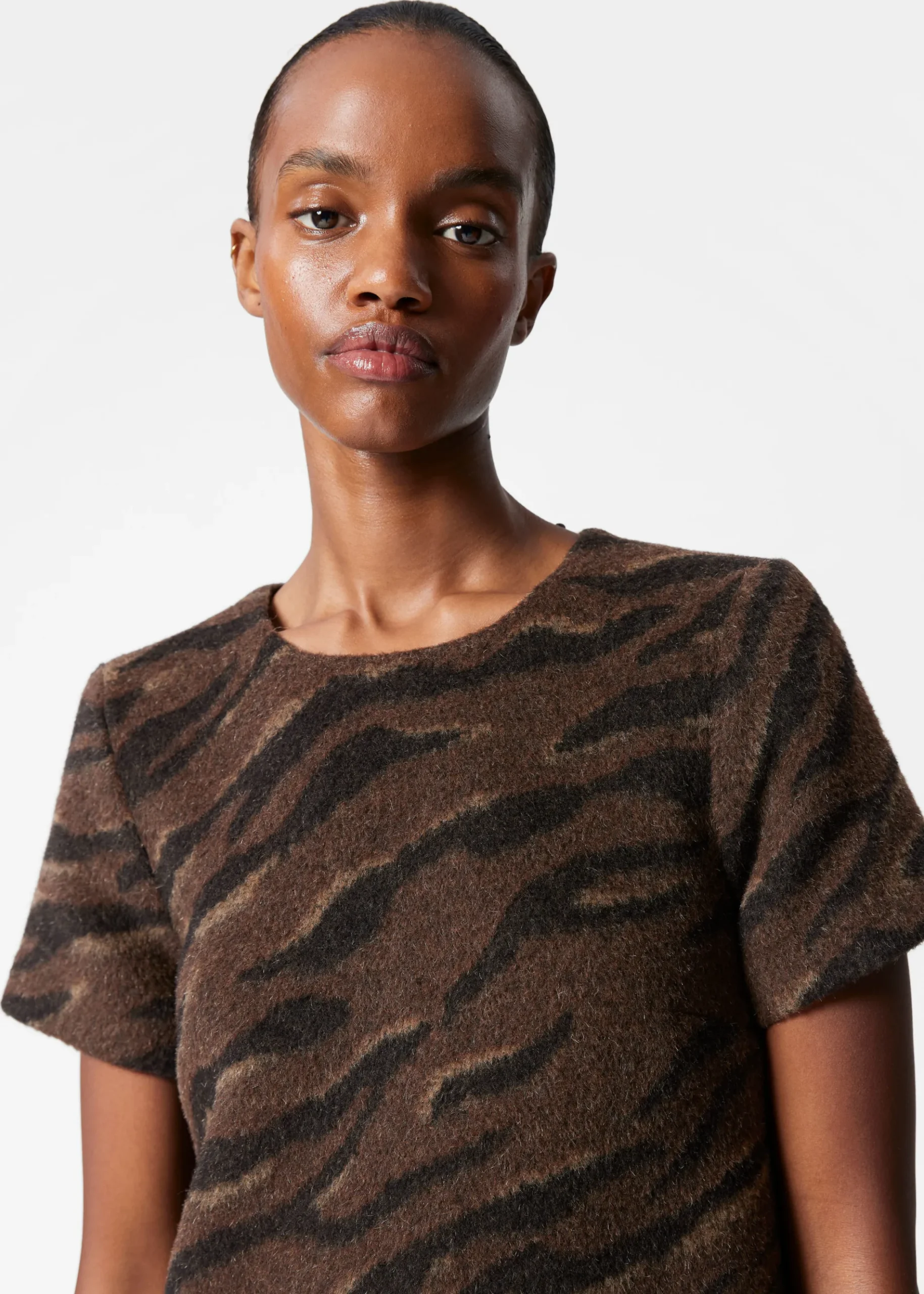 & Other Stories Minikleid aus Woll-Jacquard