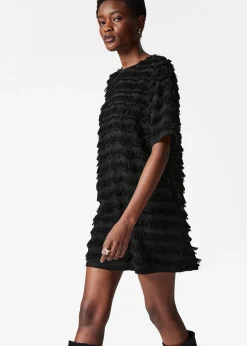 & Other Stories Minikleid mit Fransen