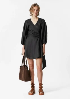 & Other Stories Mini-Wickelkleid aus Leinen