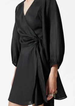 & Other Stories Mini-Wickelkleid aus Leinen