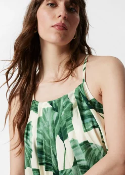 & Other Stories Neckholder-Maxikleid mit Falten