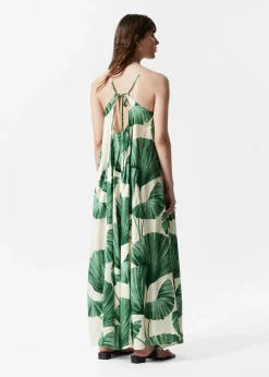 & Other Stories Neckholder-Maxikleid mit Falten