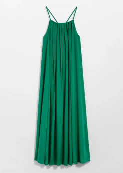 & Other Stories Neckholder-Maxikleid mit Falten