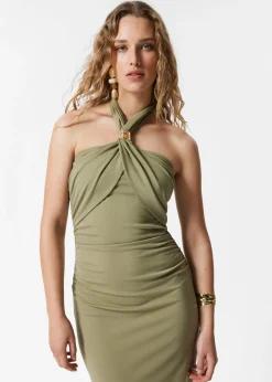 & Other Stories Neckholder-Midikleid