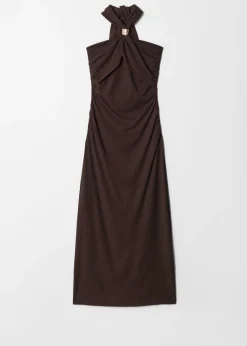 & Other Stories Neckholder-Midikleid